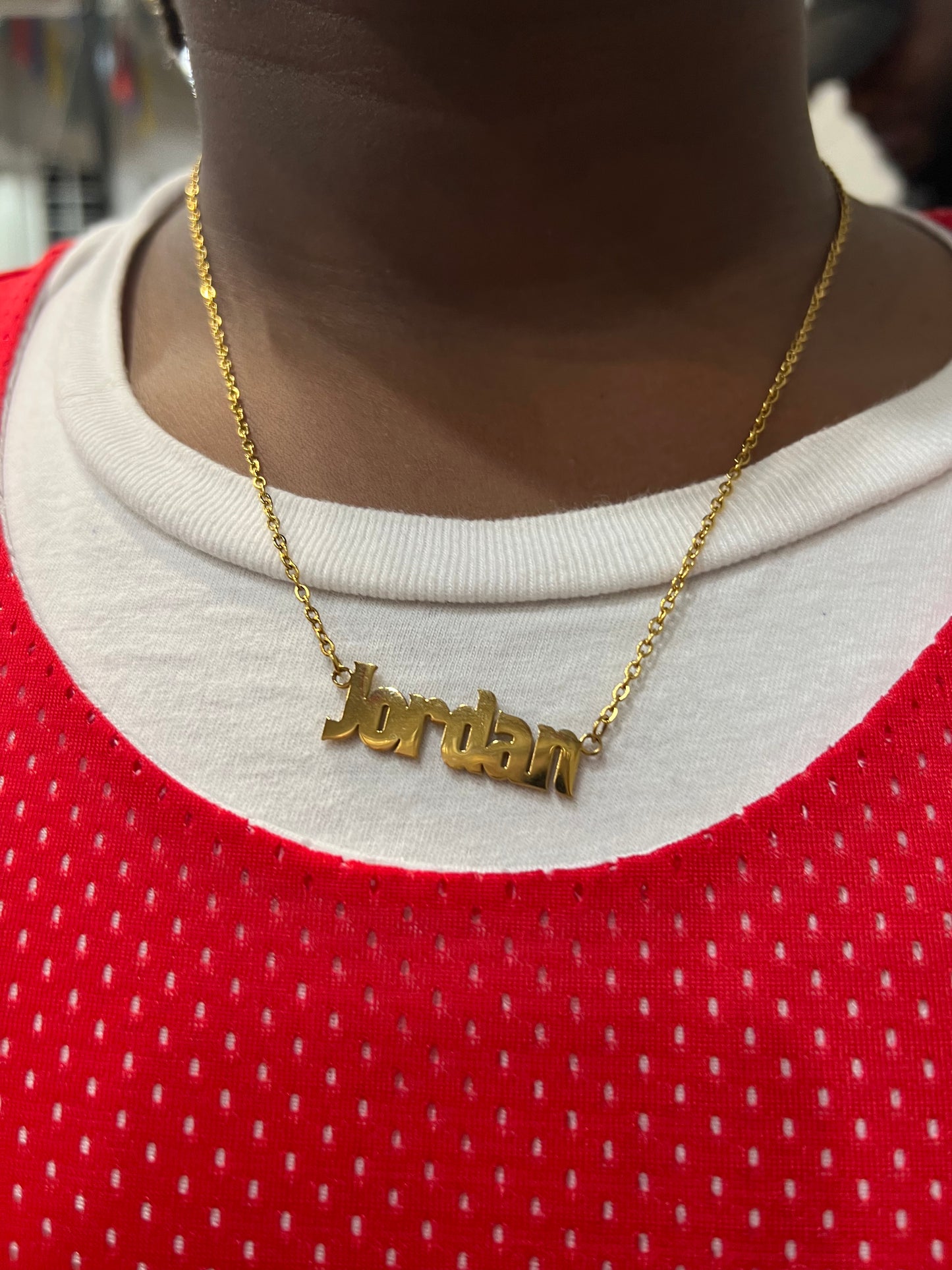 Kid’s Block Letter Nameplate Necklace